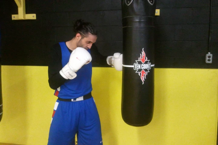 The Ten Count is a "smart" punching bag that records the number and force of the user's punches
