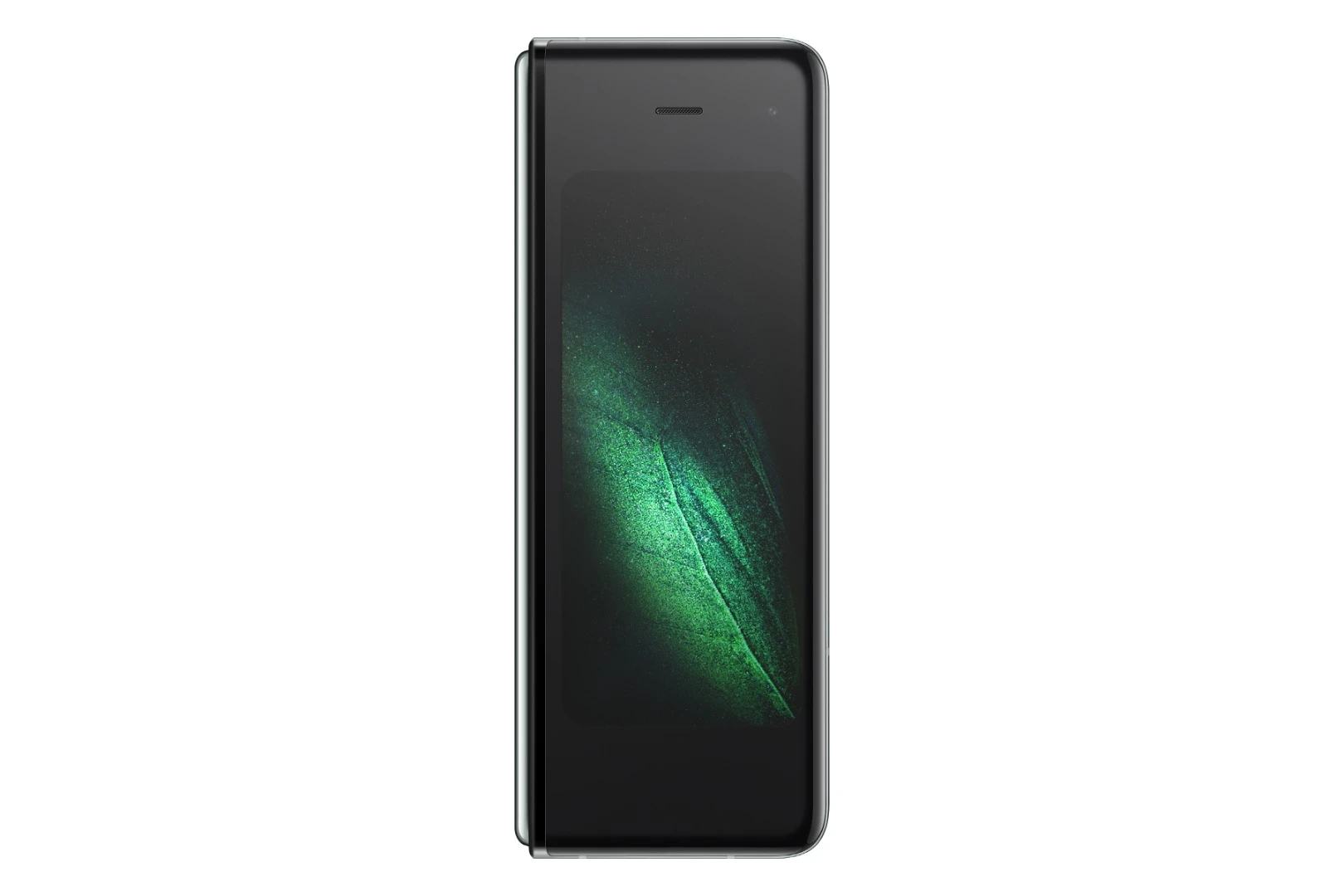 Samsung's Galaxy Fold, bent in half