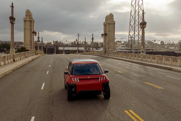 Telo's MT-1 prototype made its way through LA streets and to an in-person event for attendees to get a closer look