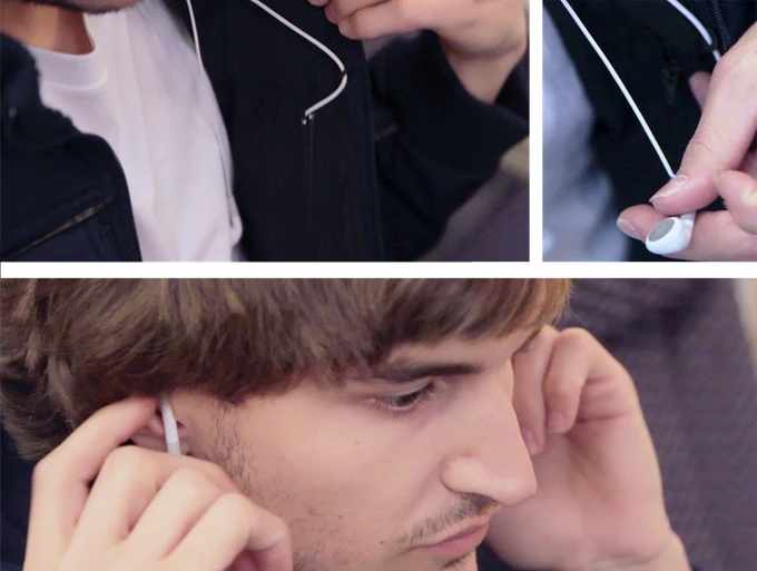 The BauBax Jacket includes a pocket designed specifically to keep earphones safe and free of tangles