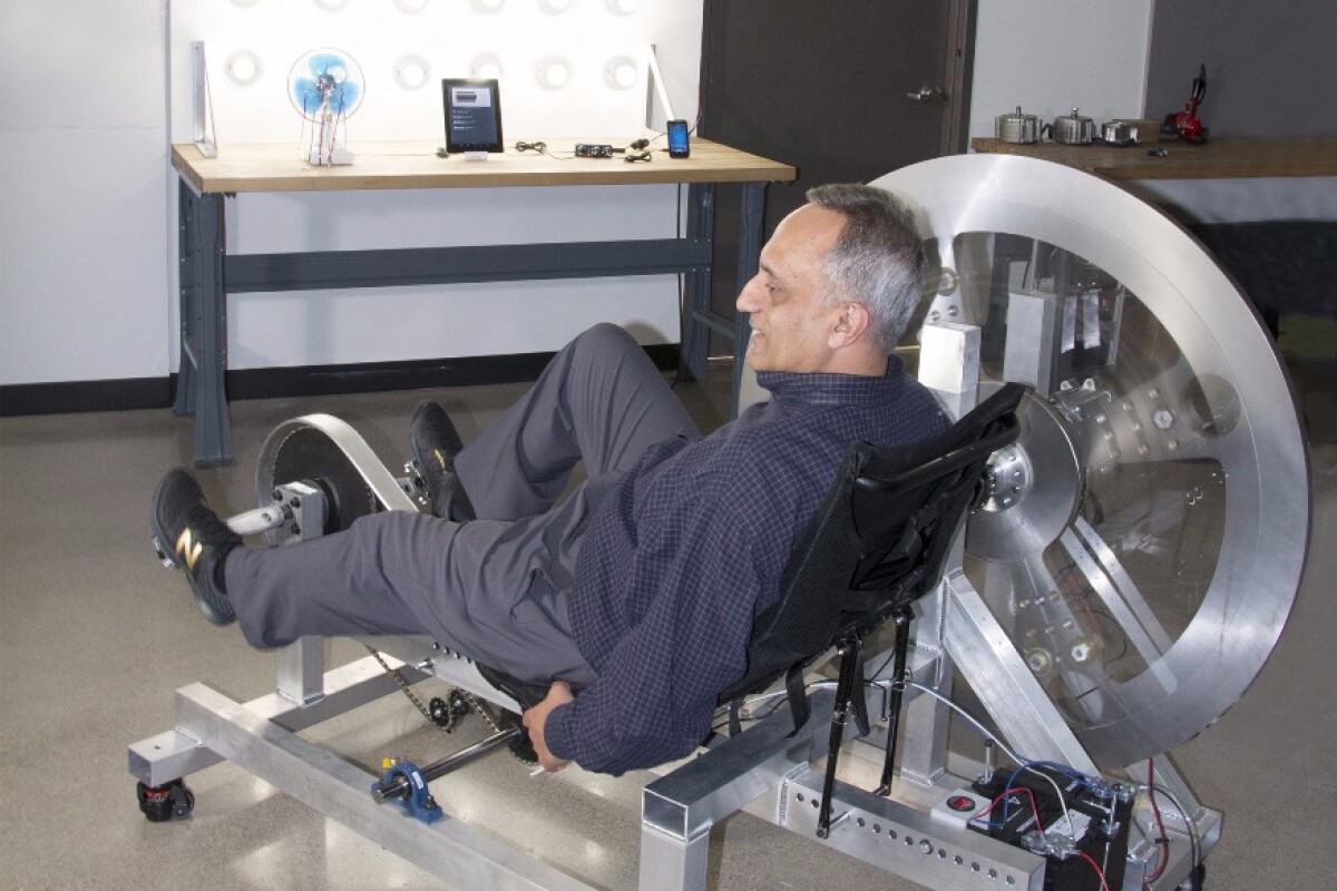 Free Electric bike generates electricity with pedal power