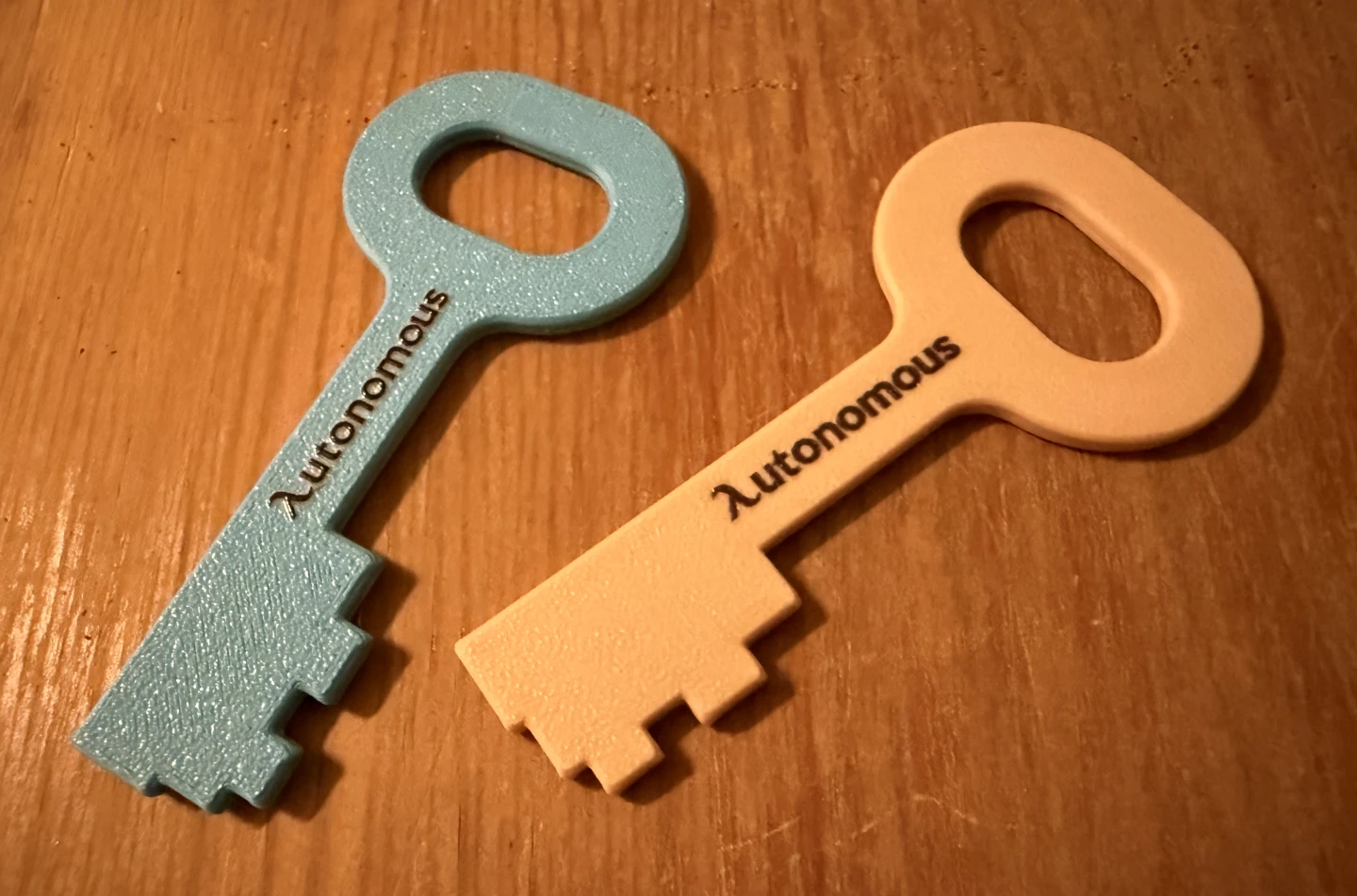 The physical keys come in several colors and can be engraved for a few extra bucks