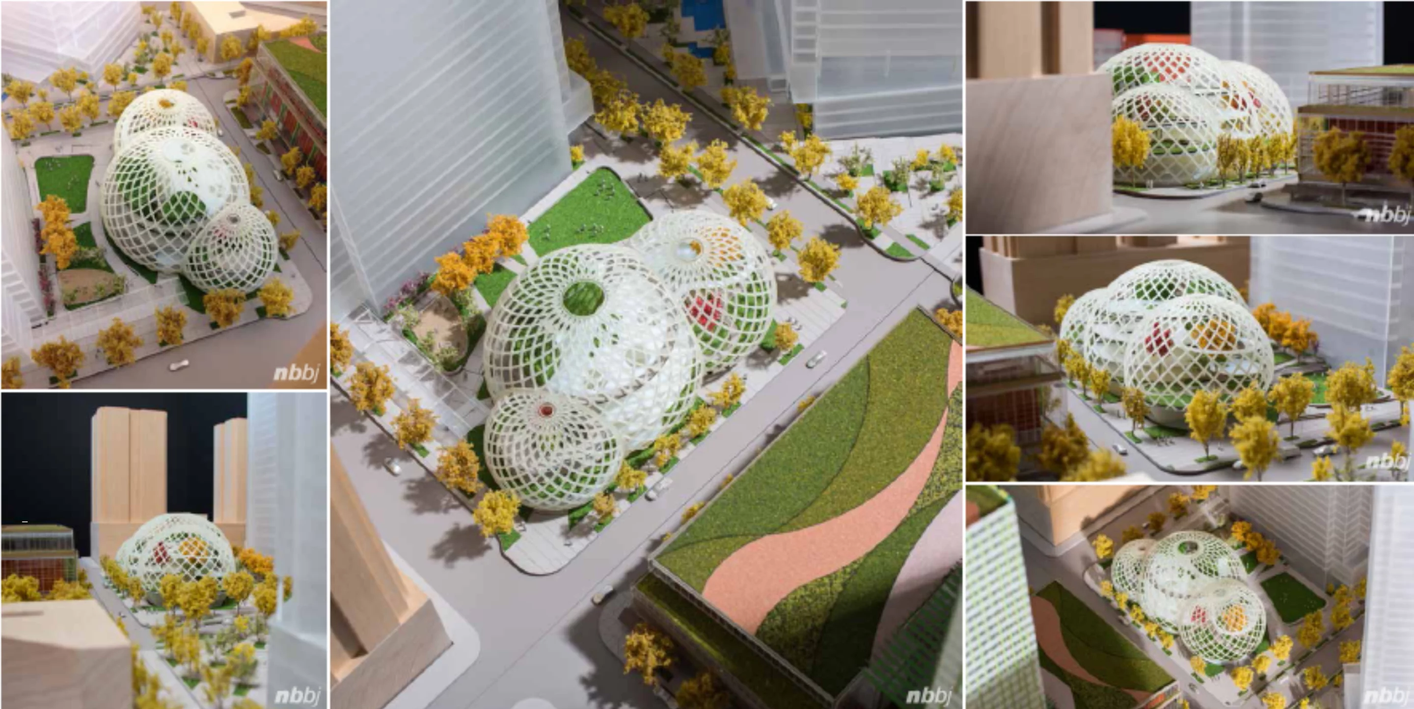 Model photographs of the domes (Image: Studio 216)