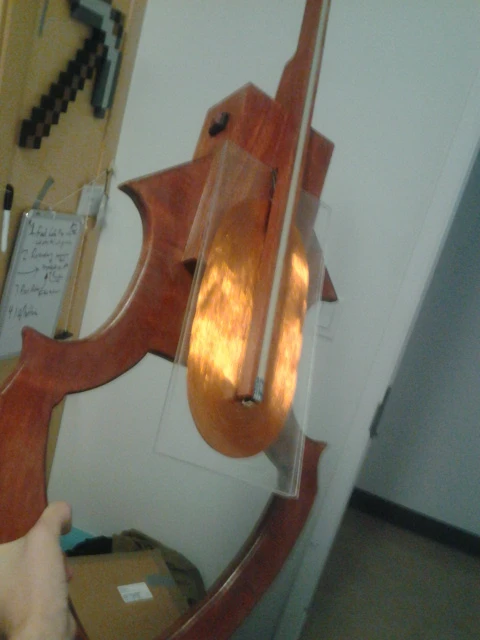 The finished V.6 Magnetic Cello prototype, likely the final revision before production starts in August 2012