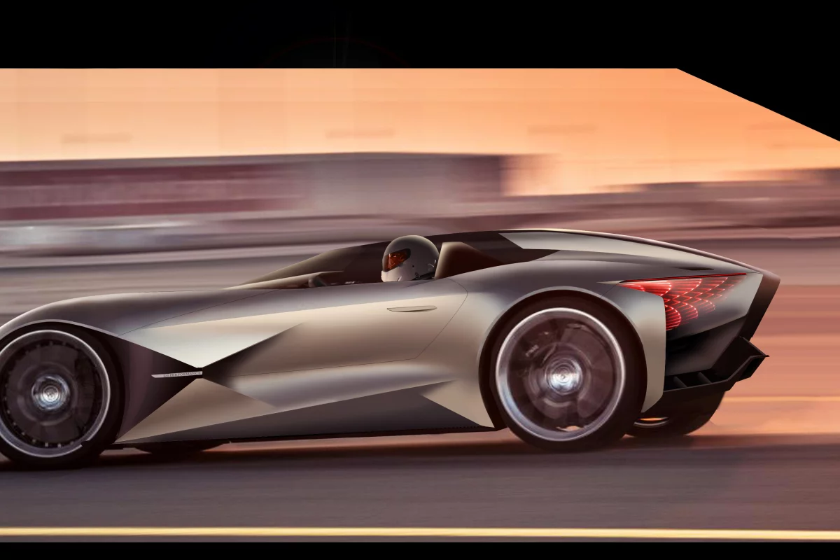 The performance side of the dual-personality DS X E-Tense concept