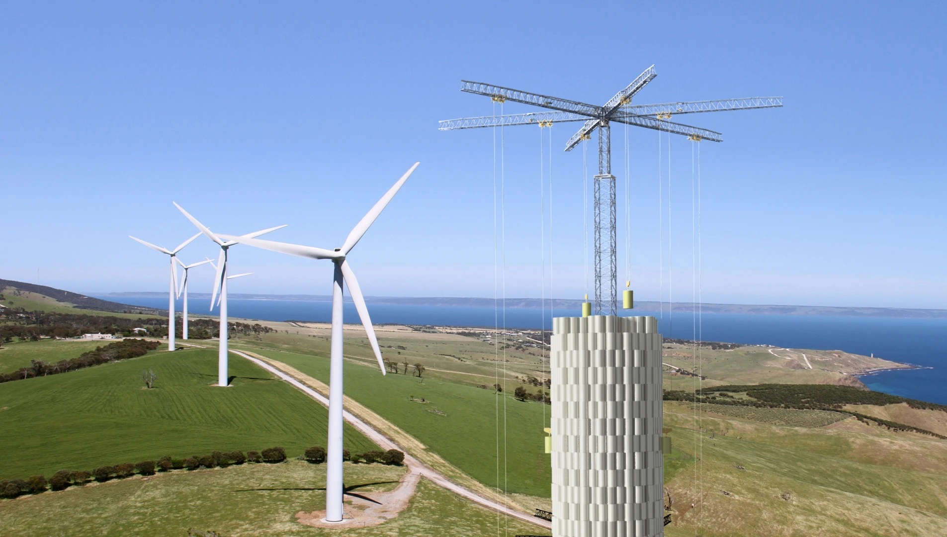 Energy Vault has launched a new grid-level energy storage system that uses concrete blocks, stacked in a tower