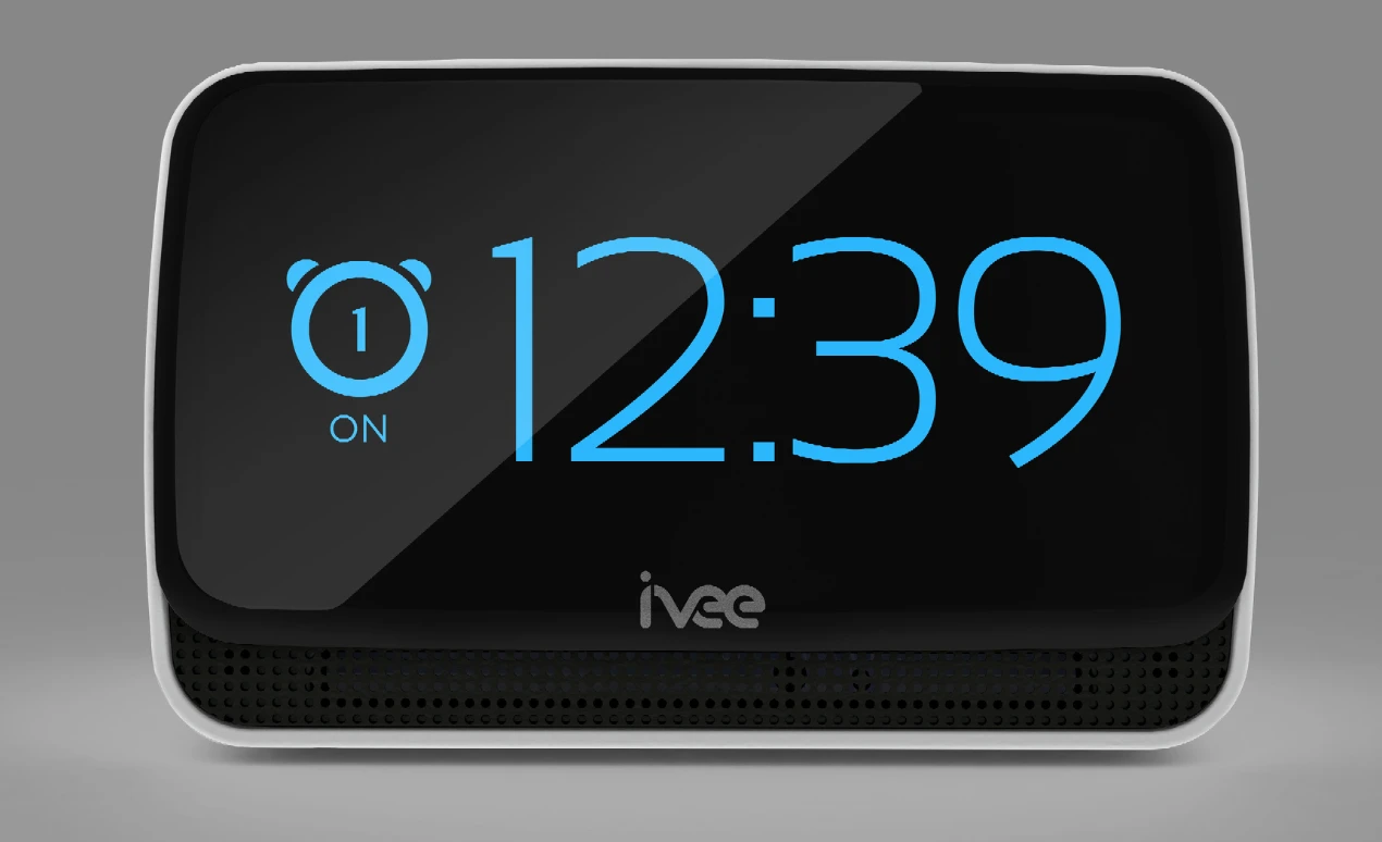 The Sleek works as an alarm clock