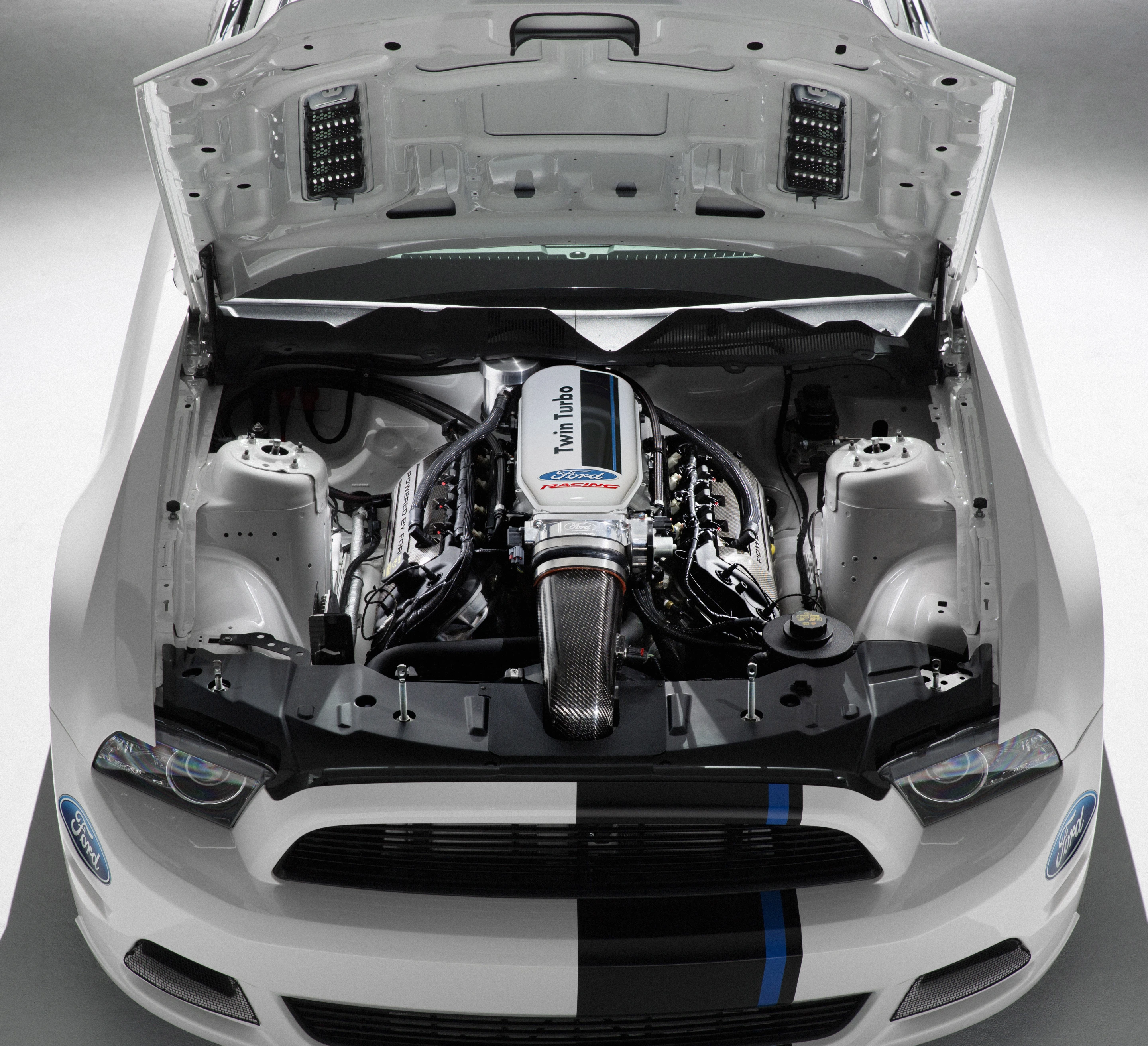 Mustang Cobra Jet Twin-Turbo Concept under the hood