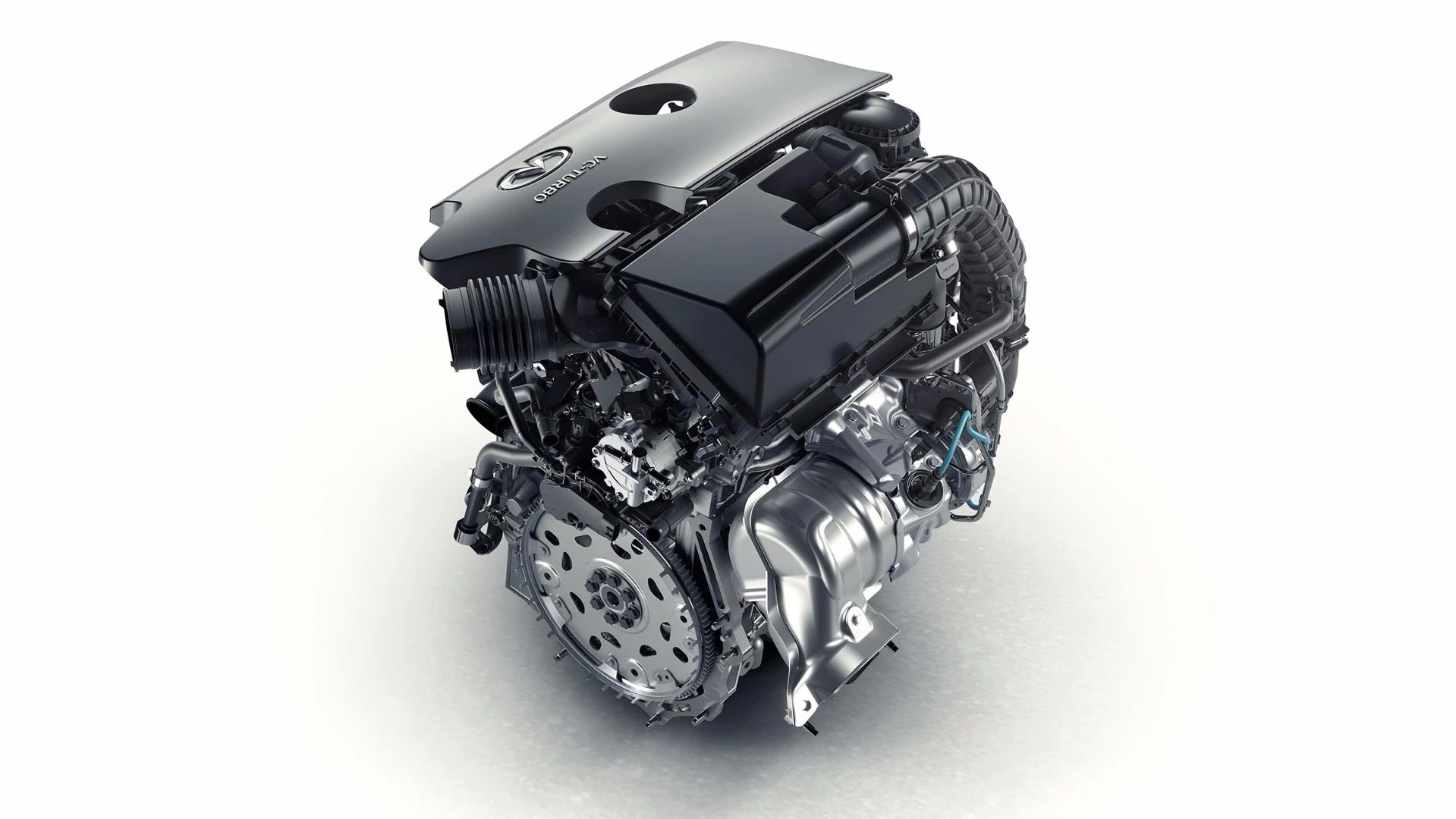 Infiniti's 2.0-liter, 4-cylinder, four cylinder VC-T engine can vary its cylinder compression ratios between 8:1 (allowing high turbo boost for maximum performance) and 14:1 (giving you maximum efficiency when you're cruising)