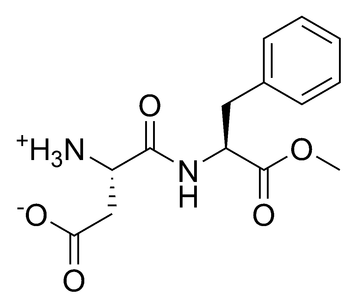 The molecular structure of aspartame