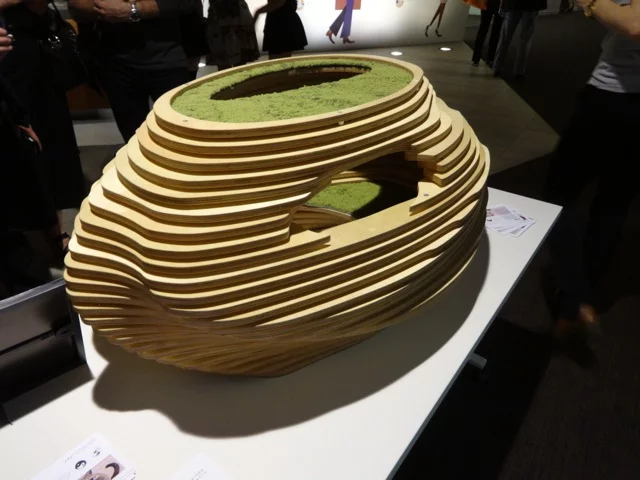 The Cat Bowl, by Abramson Teiger Architects, lets the cat take the place of a fish, allowing it a safe place to watch its surroundings - deep stuff