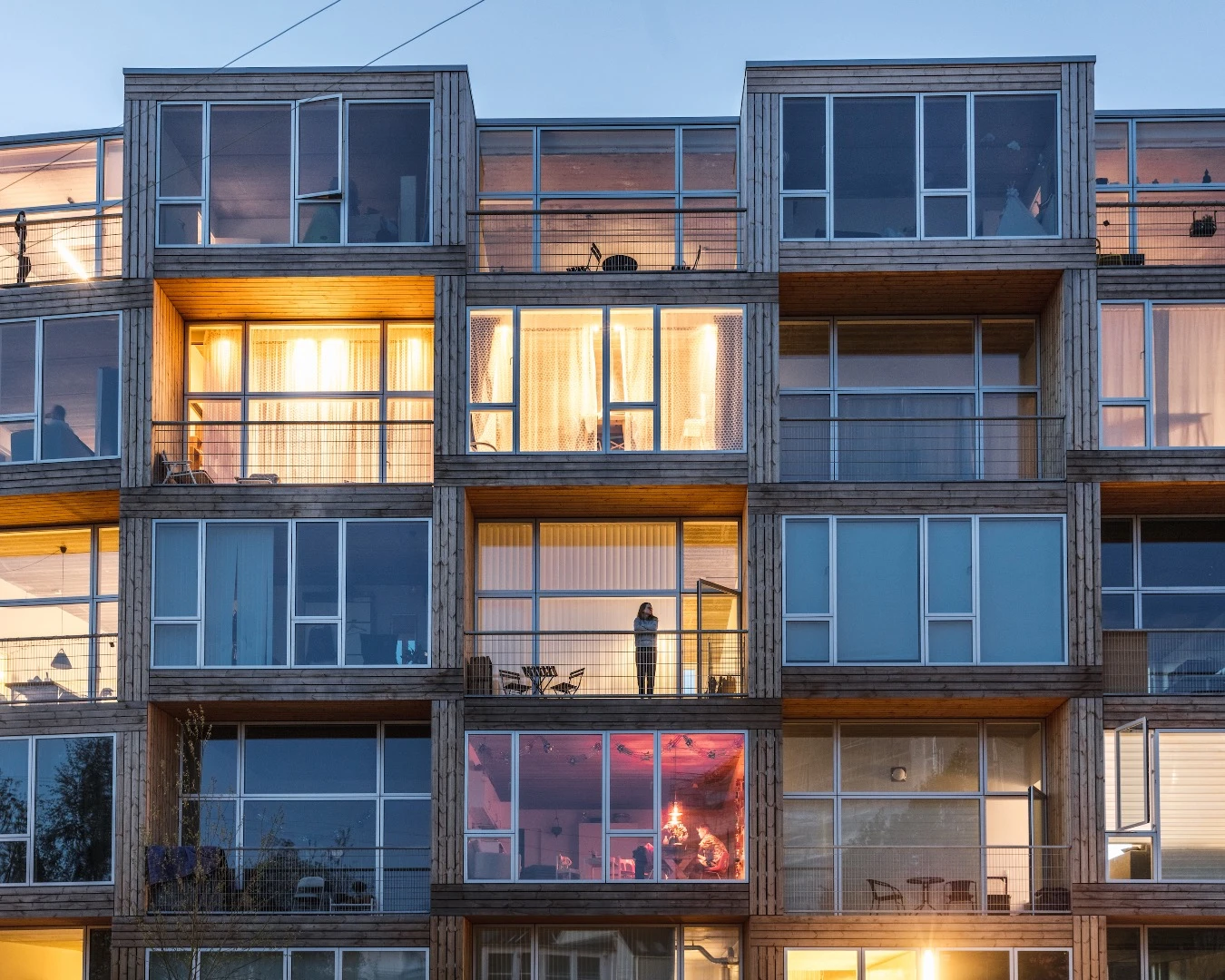 Each of Dortheavej Residence's homes boast their own balcony