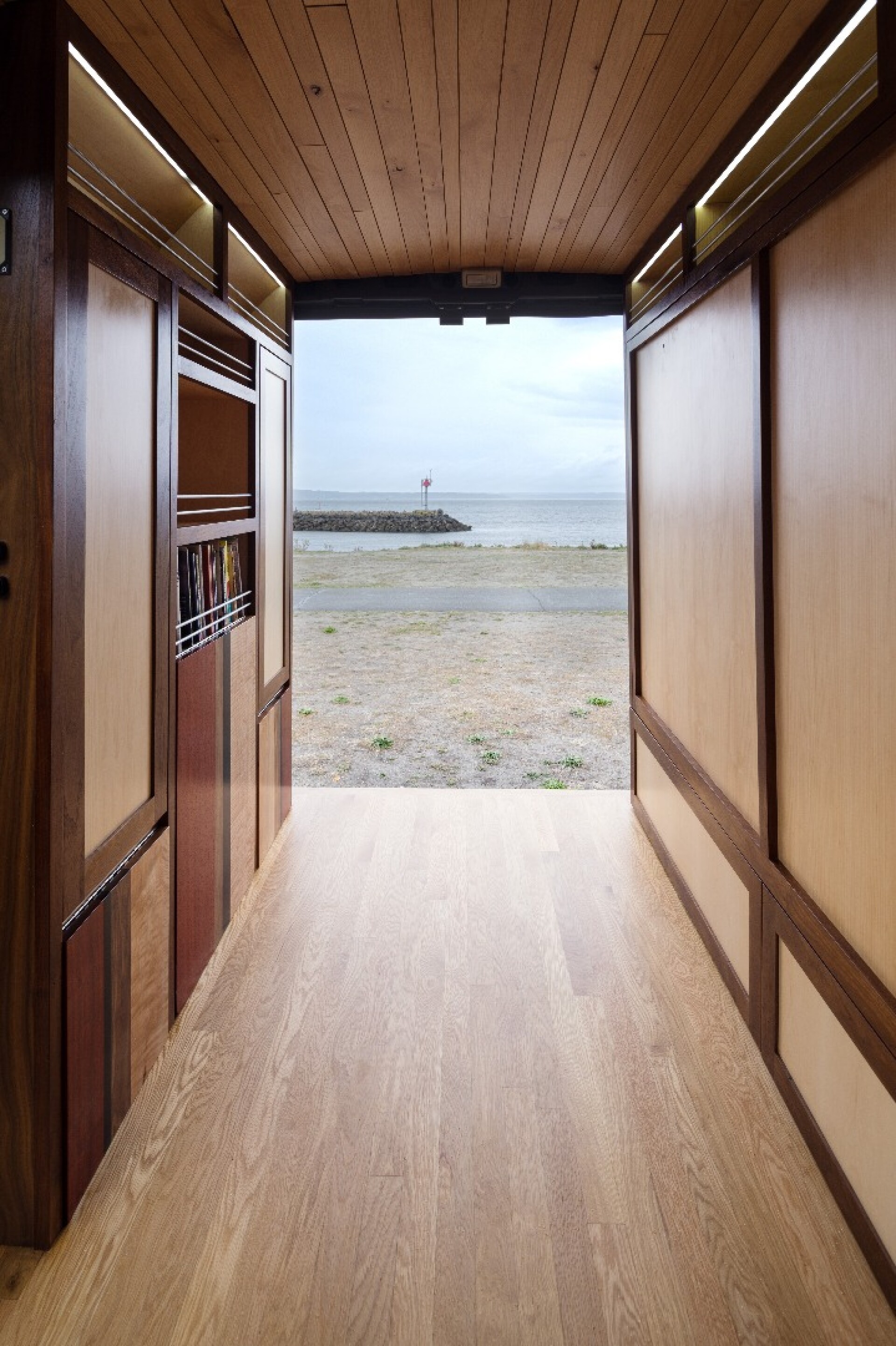 Ram Promaster cargo van converted into a multipurpose camper