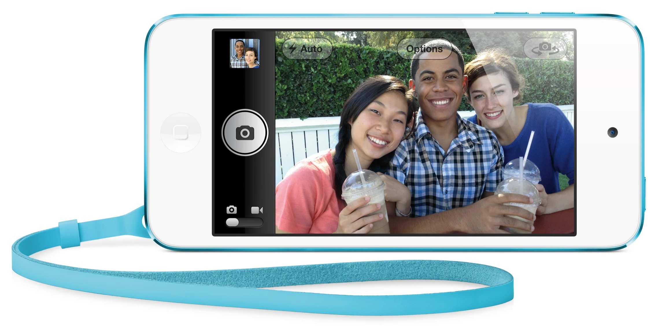 The new iPod touch features a 5 MP iSight camera