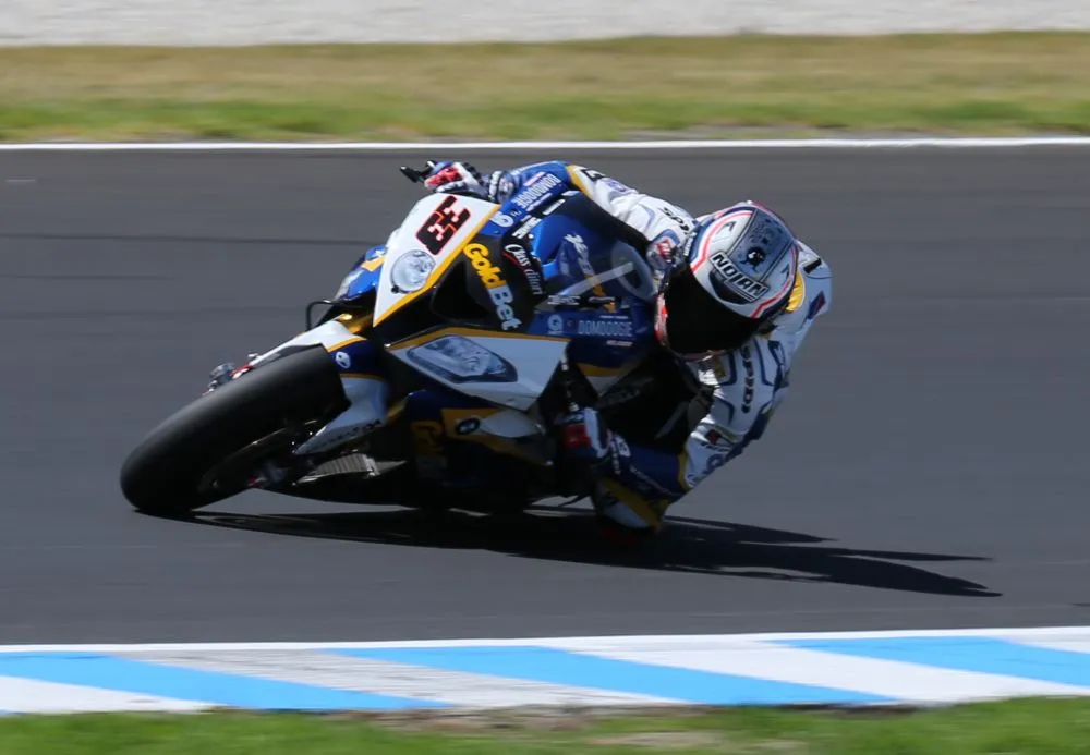 Marco Milandri aboard the BMW S1000RR (Photo: Olivier Bochsler)