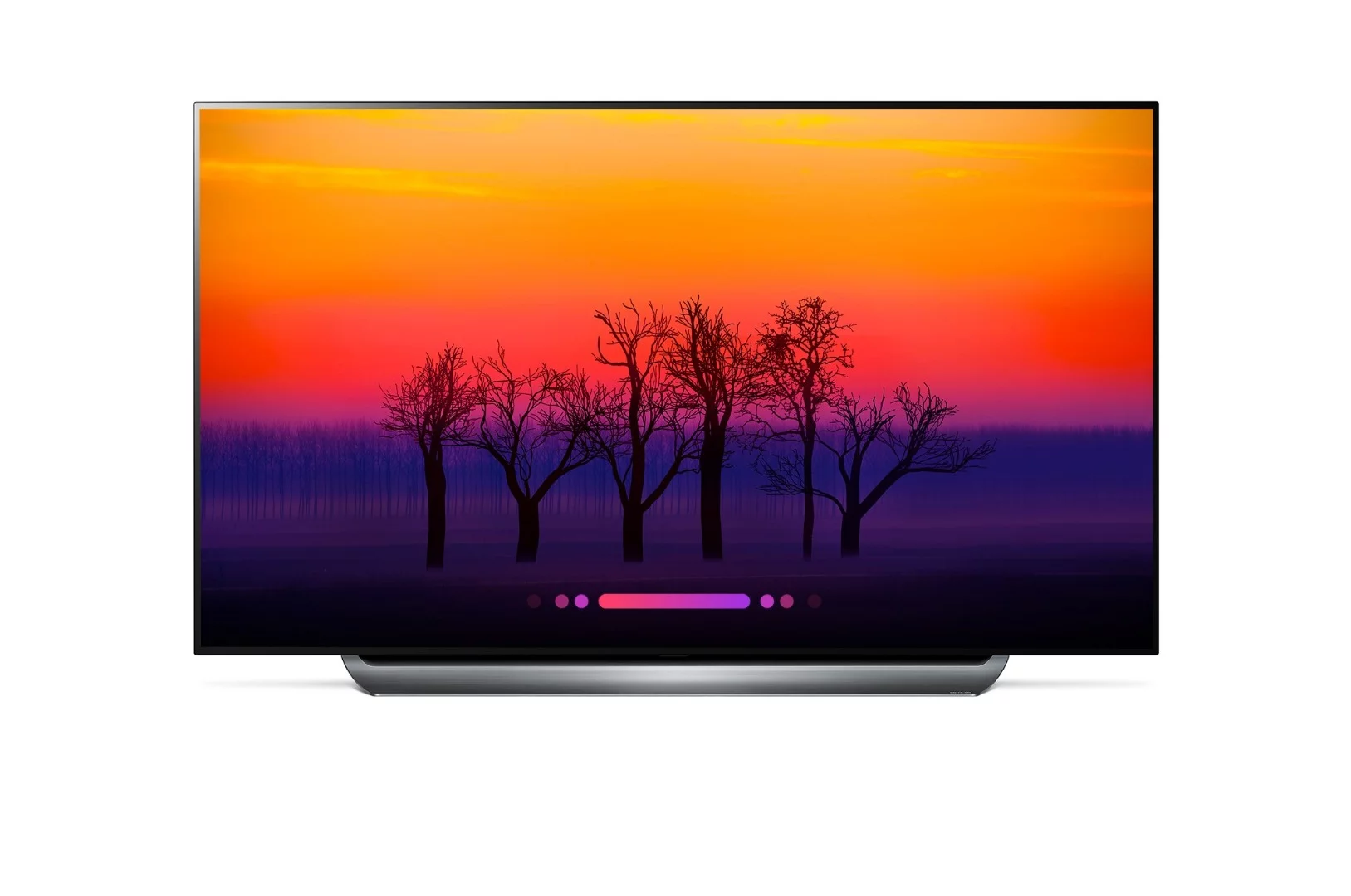 LG's C8 TV has an OLED screen