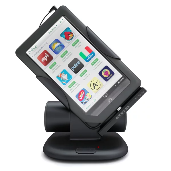The Readerdock N-Station with docked Nook Color
