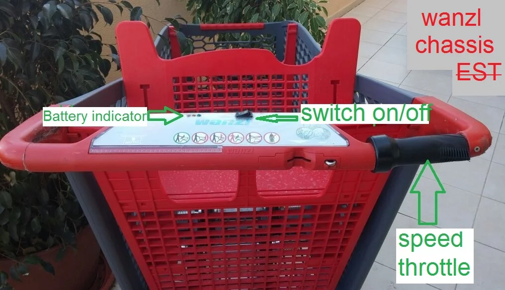 Hagay's setup adds a panel to the handlebar, which displays battery status and hosts an on/off switch