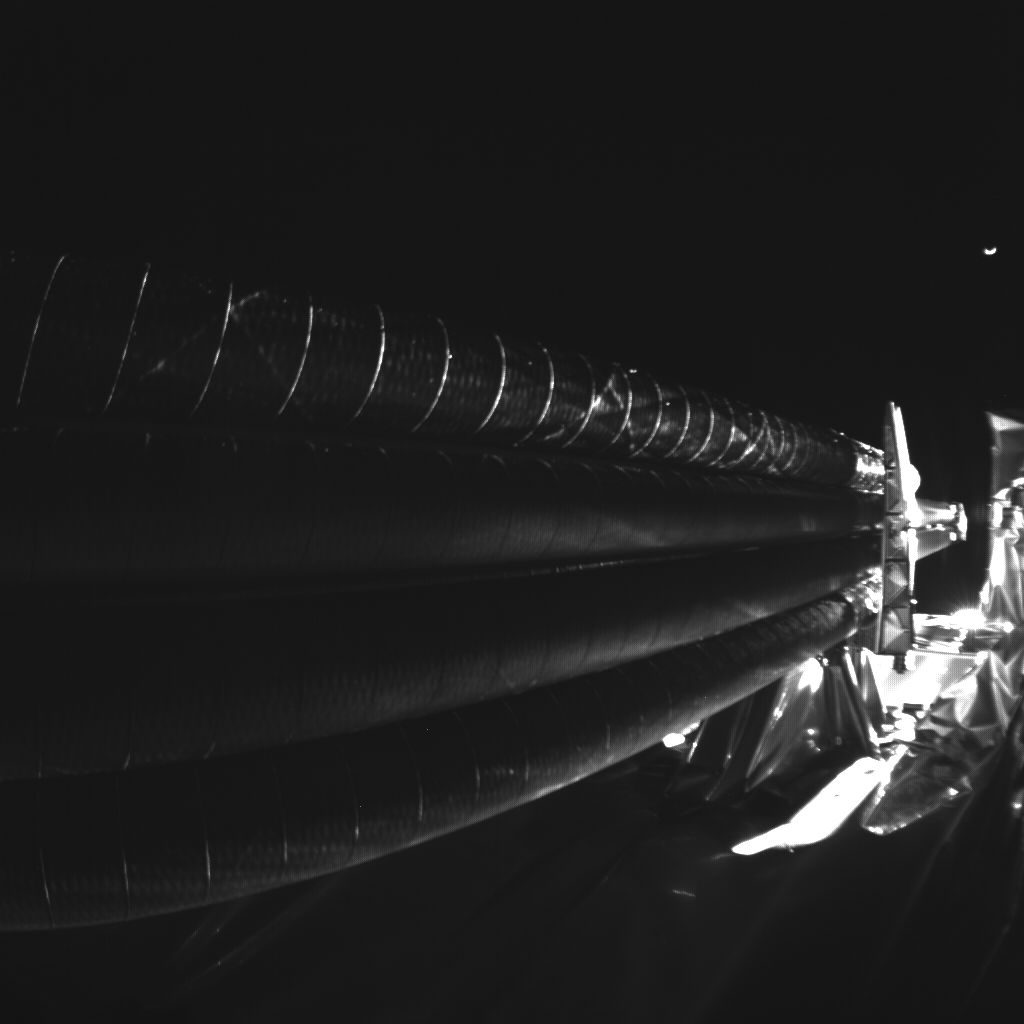 Animation showing the RIME antenna trying to deploy