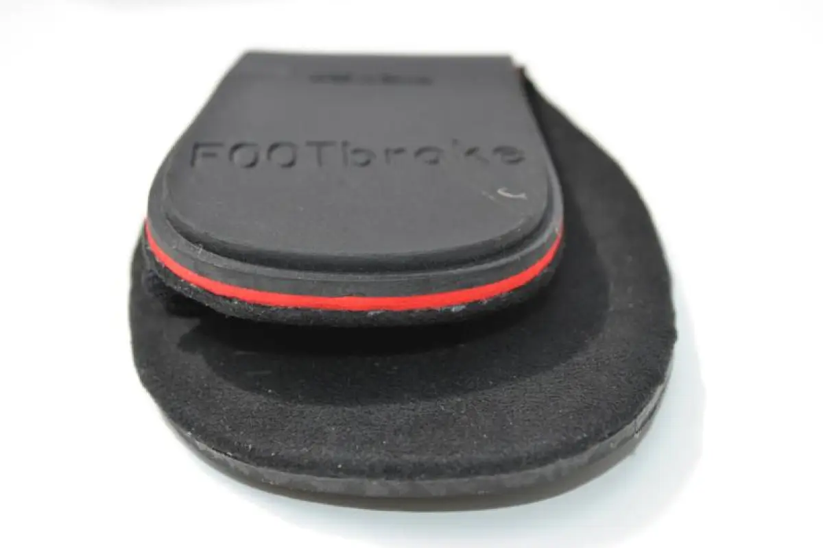 FOOTbrakes fold small enough for a cycling jersey pocket