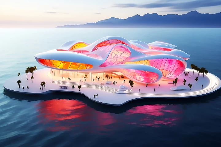 The Floating Glass Museum merges tradition and innovation to make a statement