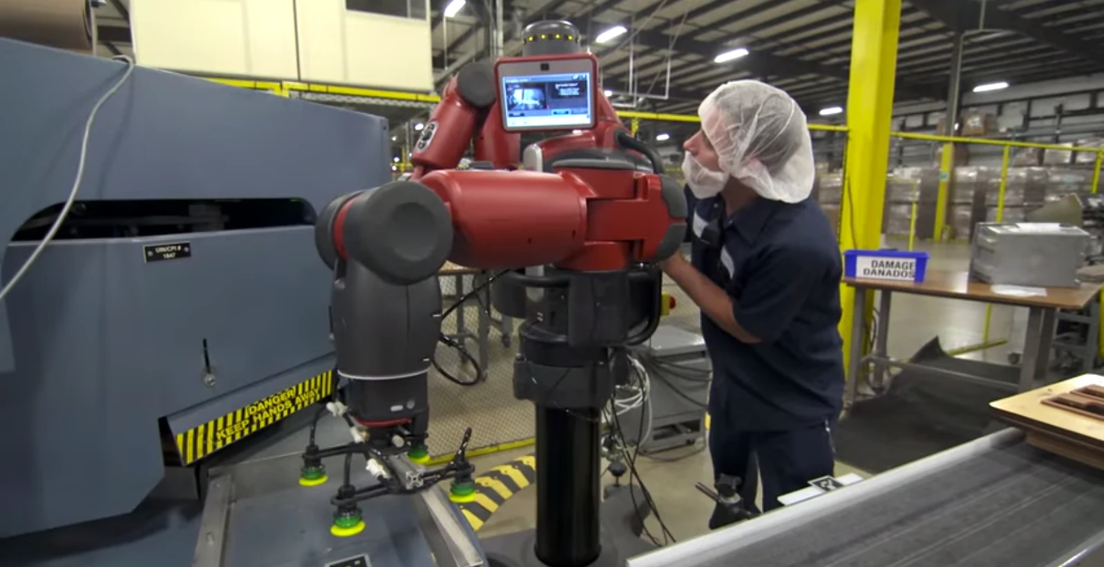 The Robot Positioning System allows robots to be moved from job to job easily