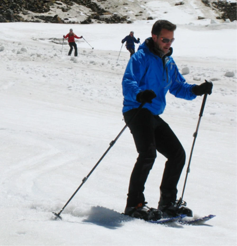 At the top, make a few adjustments and glide back down