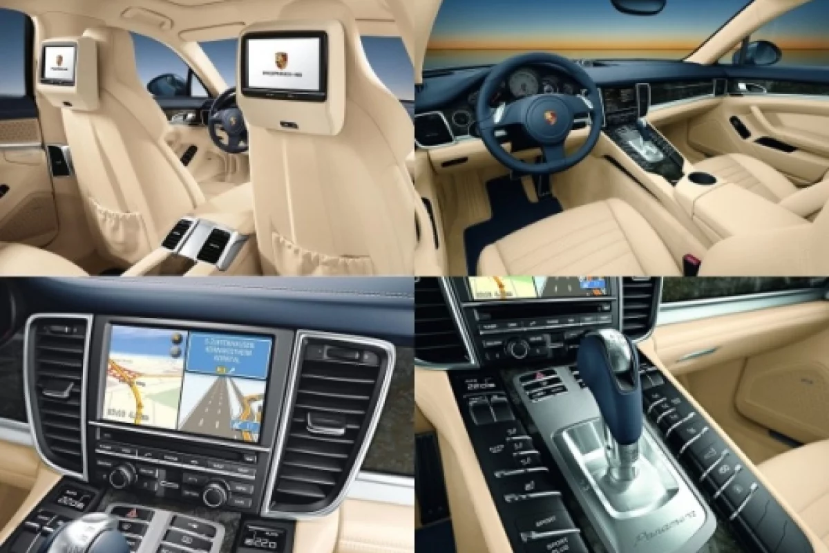 The Panamera's interior truly is a "cockpit for four"