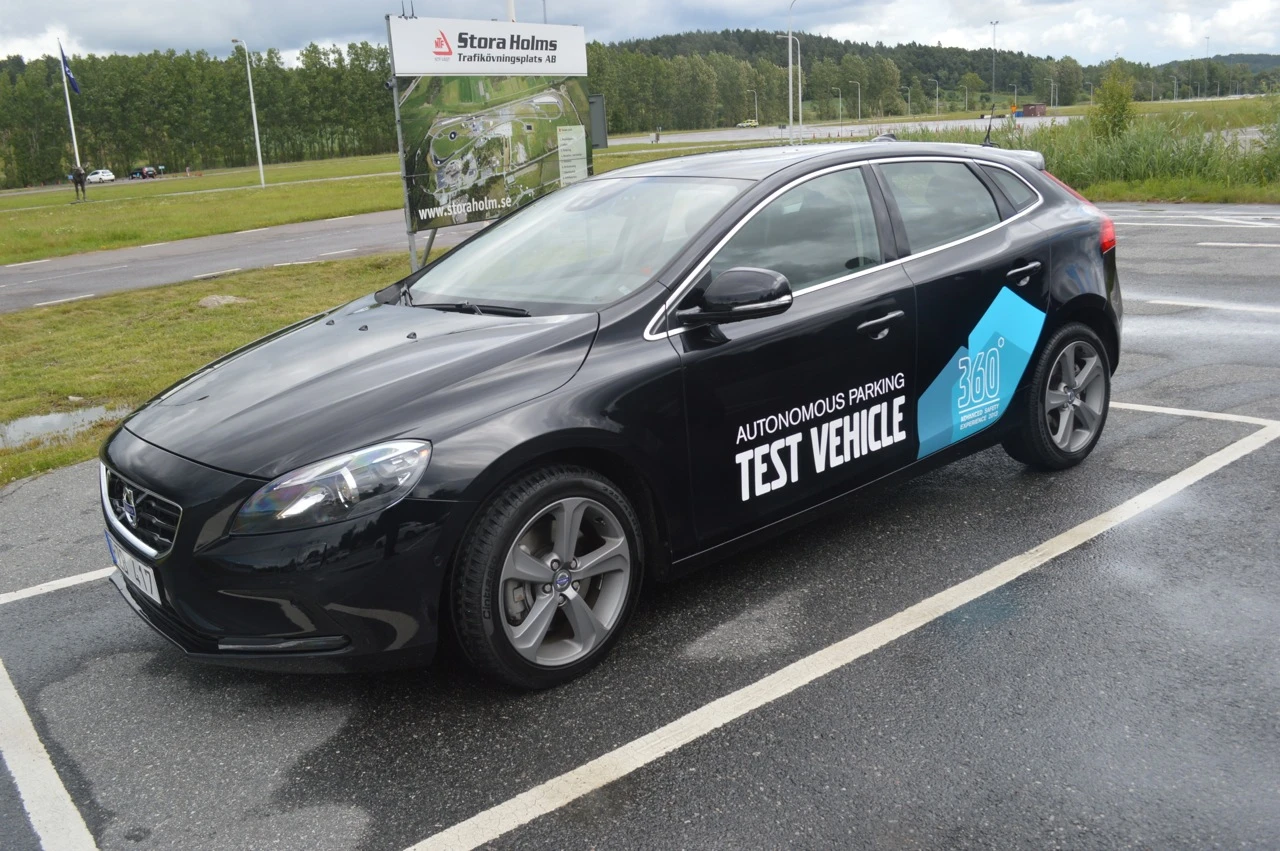 Volvo's autonomous parking test vehicle (Photo: Gizmag)