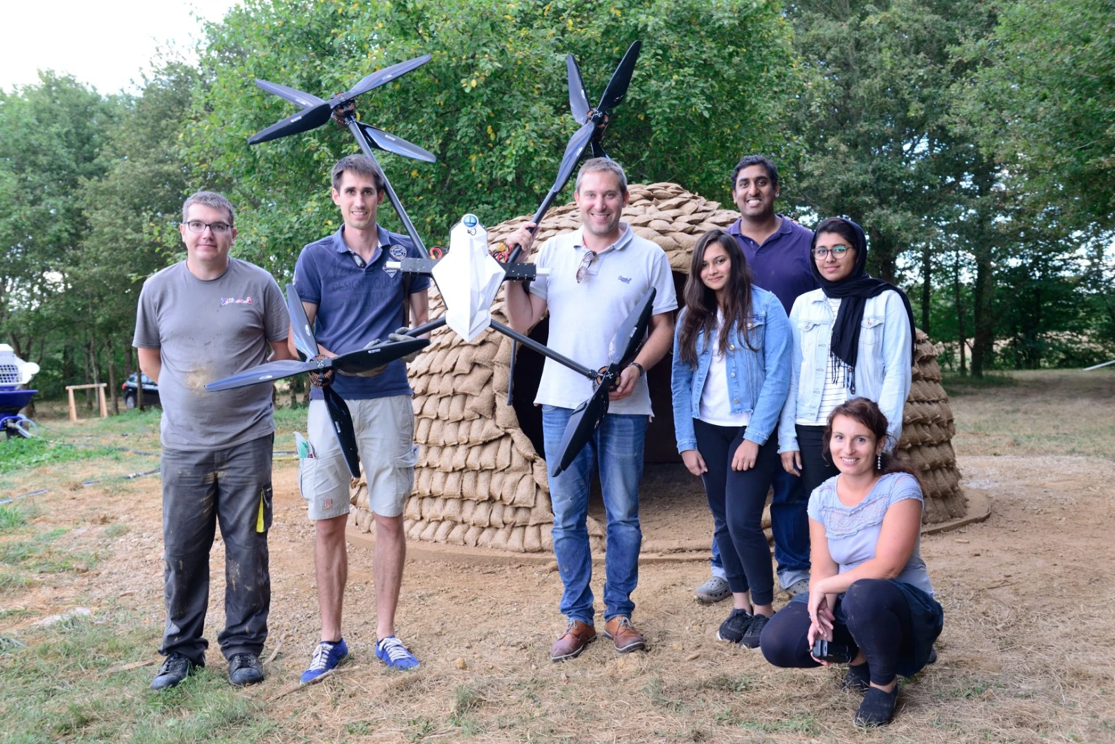 Stephanie Chaltiel has spent years researching how certain parts of certain building methods could be automated to open up new possibilities, in particular through the use of drones