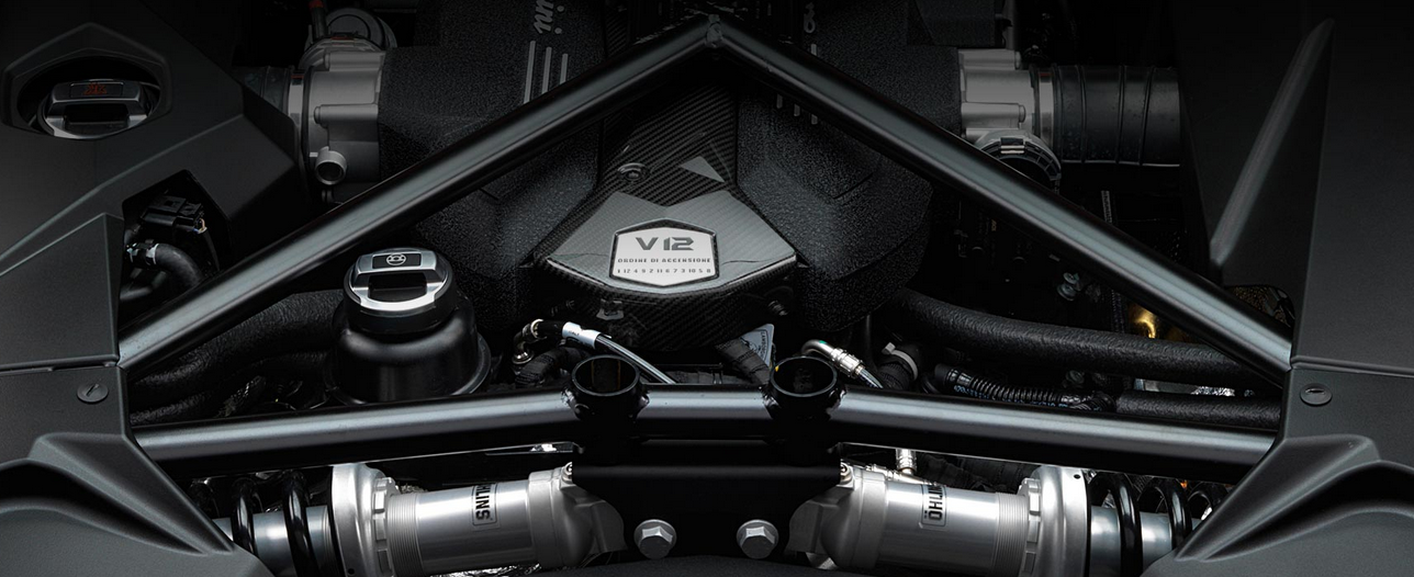 The Lamborghini Aventador LP 700-4 engine