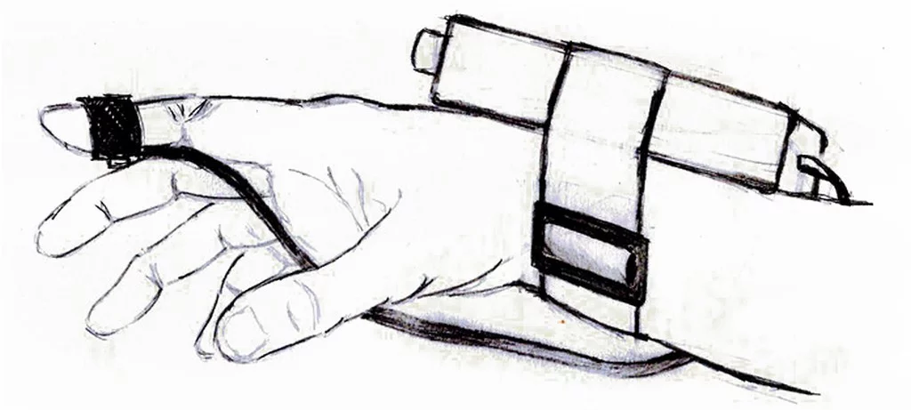 iTager doesn't need to be mounted on a gun; it works just fine attached to your hand and wrist