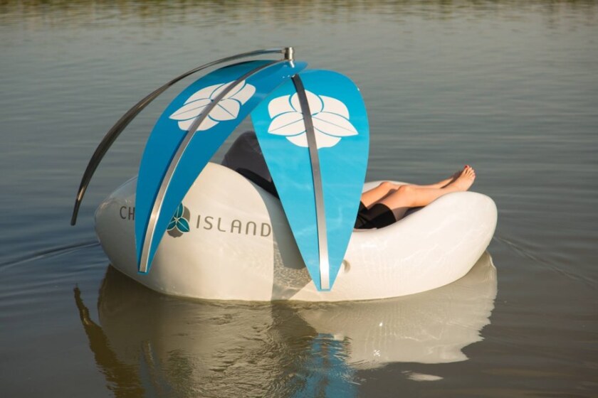 The Chilli Island is a sort of motorized water lounge