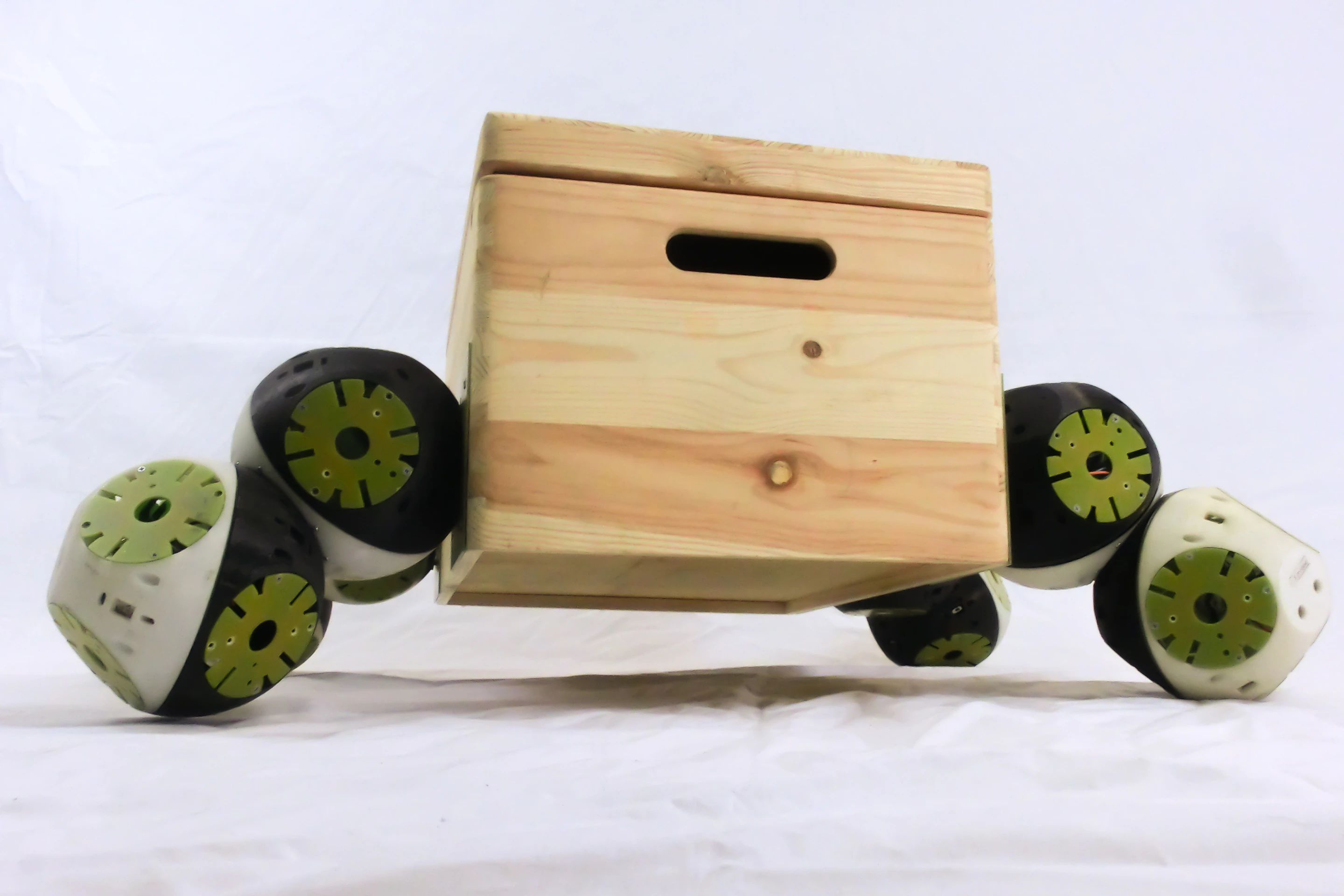 Reconfigurable Roombot modules can attach to existing furniture, or rearrange themselves to create furniture of any shape (Photo: Biorobotics Laboratory, EPFL)