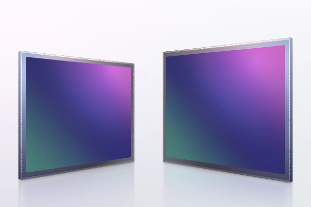 The ISOCELL HP1 (left) is reported to be the "industry’s first 200-megapixel image sensor with 0.64-μm pixels"