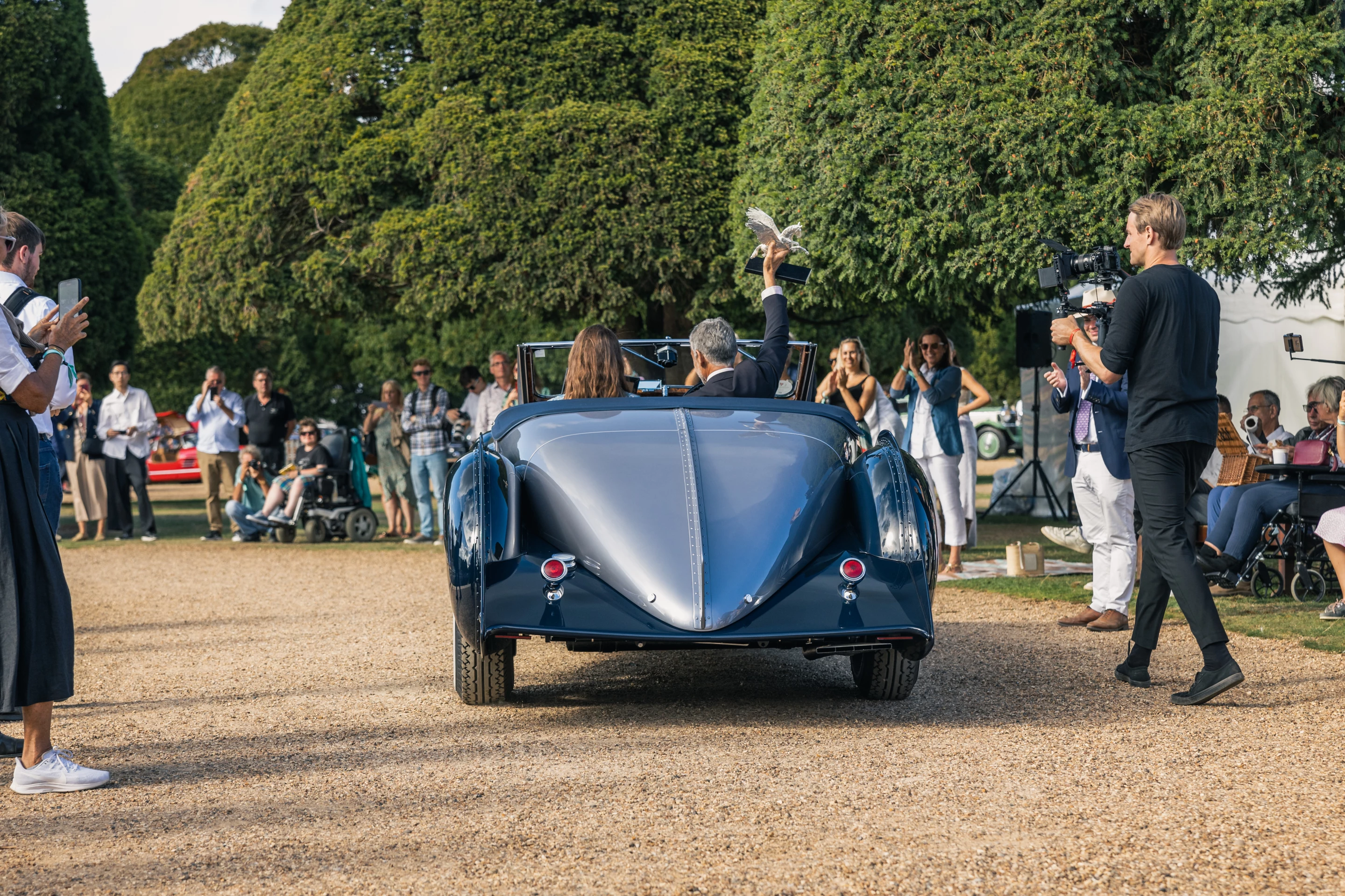 The 1938 Delage Type D8-120S de Villars that won best of show at the 2022 Concours of Elegance (U.K.)