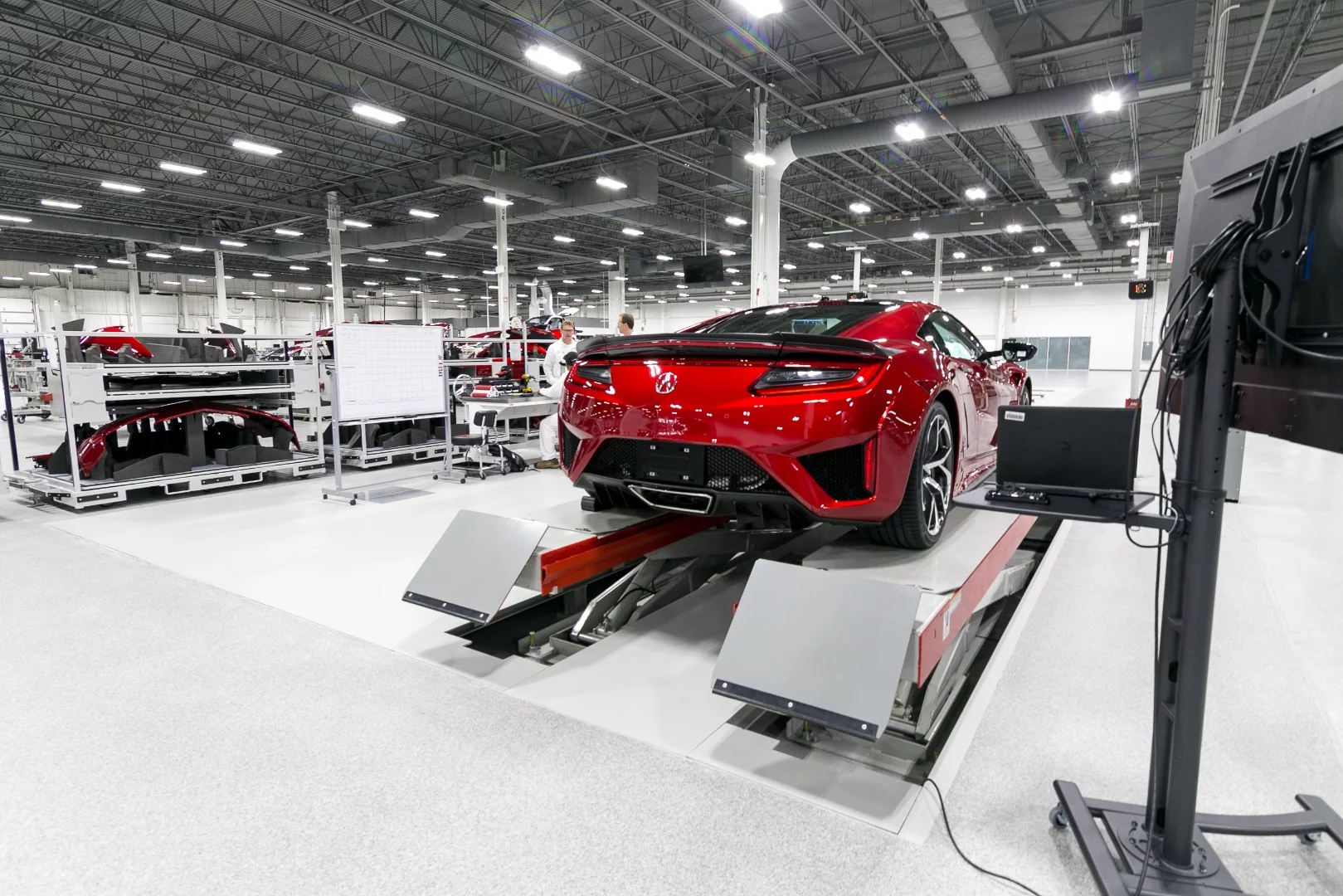 Final stages of the NSX build