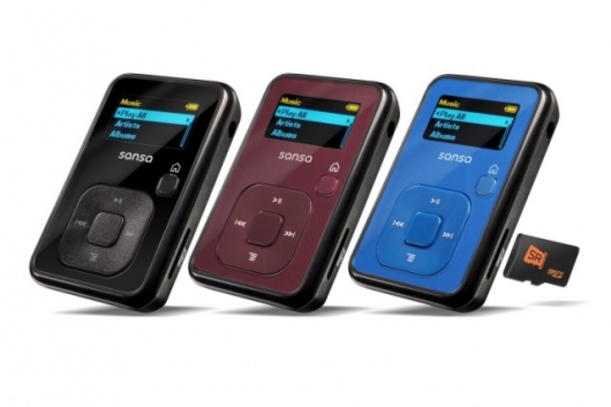 SanDisk slot in the release of the Sansa Clip+ MP3 player