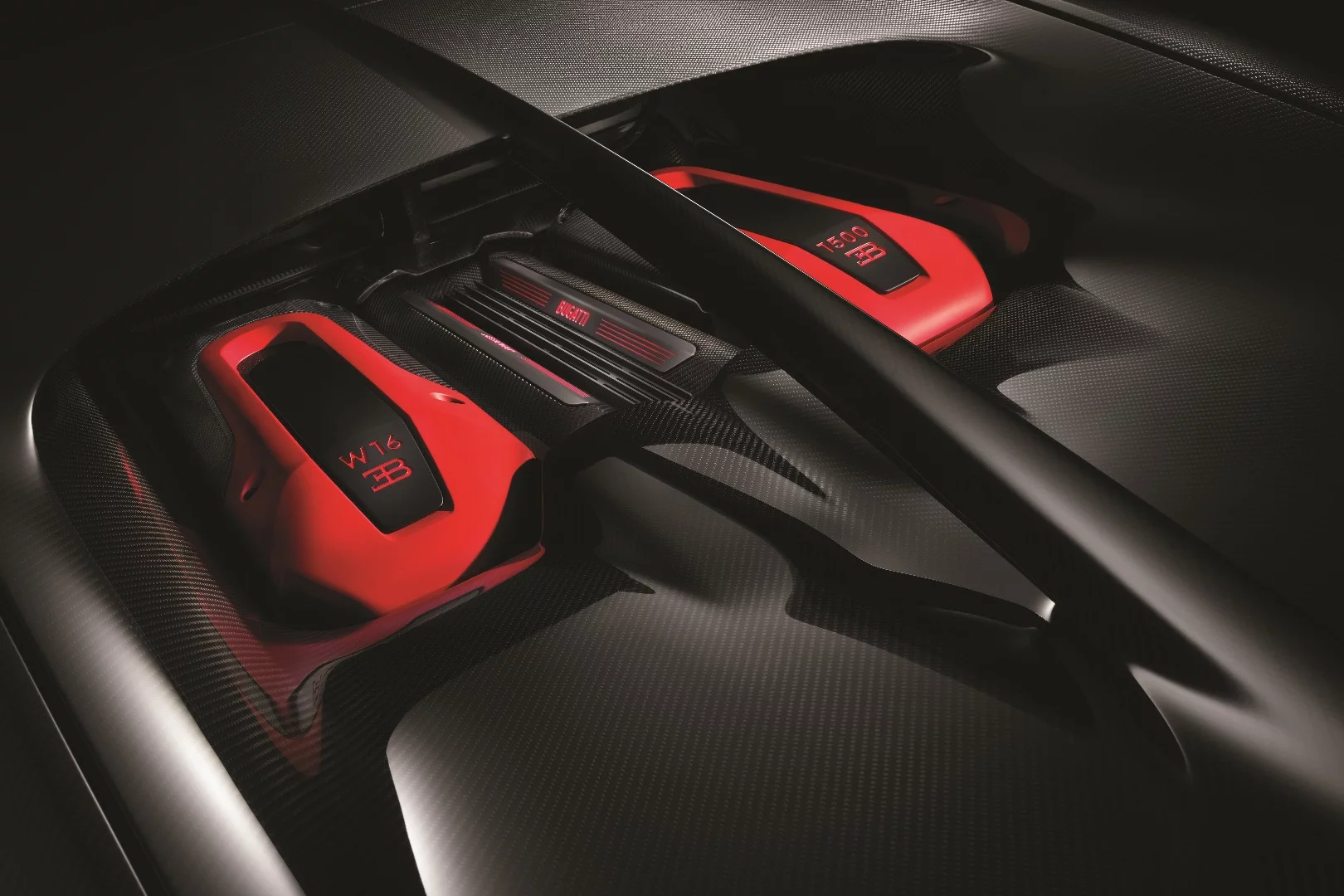 The aero wing and other items on the Bugatti Chiron Sport have added carbon fiber to lighten their weight