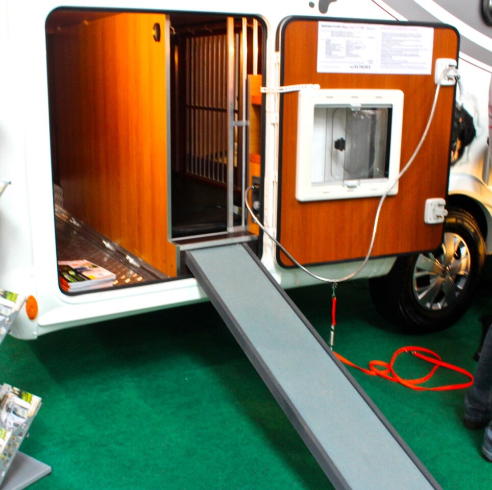 Four Paws solarequipped motorhome keeps dogs comfy in a dedicated doghouse
