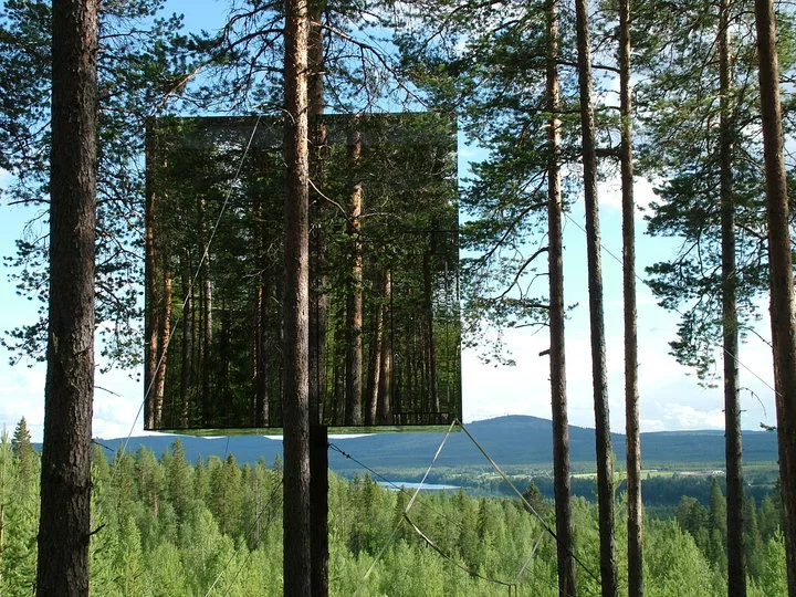 The Treehotel's captivating Mirrorcube room