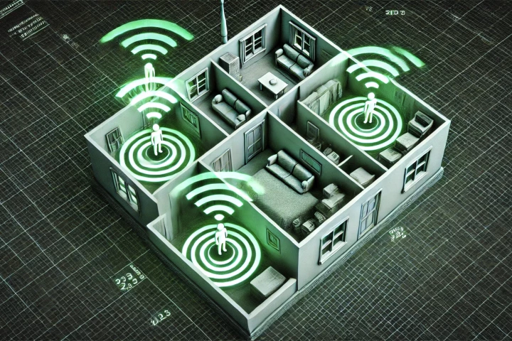 WiFi signals can be used like radars, mapping out everything and everyone in your home in 3D – image created using generative tools