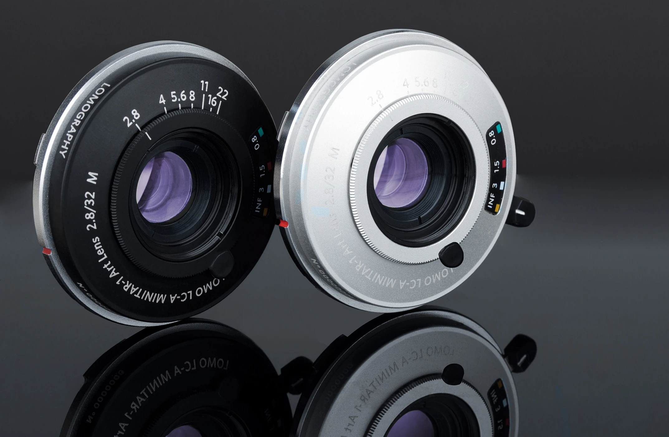 The Lomo LC-A Minitar-1 Art Lens will be available in black or silver
