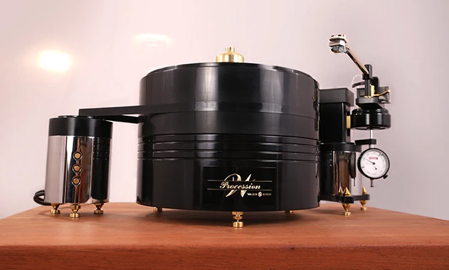 The Precession turntable with VTA/SRA remote is priced at $45,000