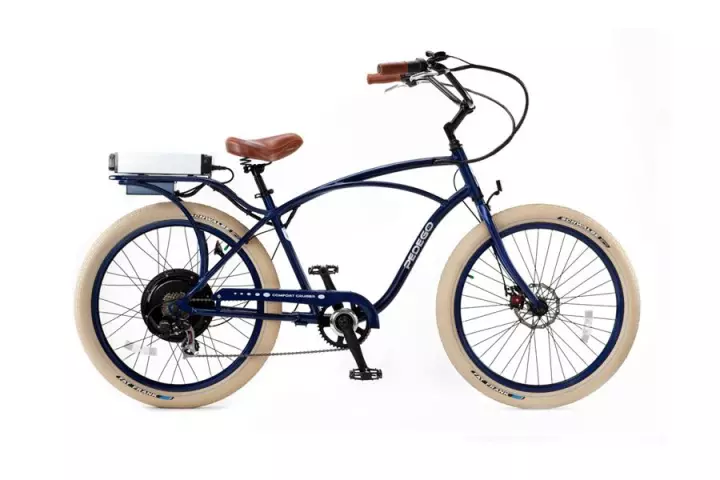 Pedego electric bikes are styled after classic beach cruisers