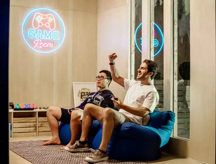 The interior space is open and neutral, with warm timber tones, offering a blank canvas to be transformed and decorated depending on the user’s styling choices and needs