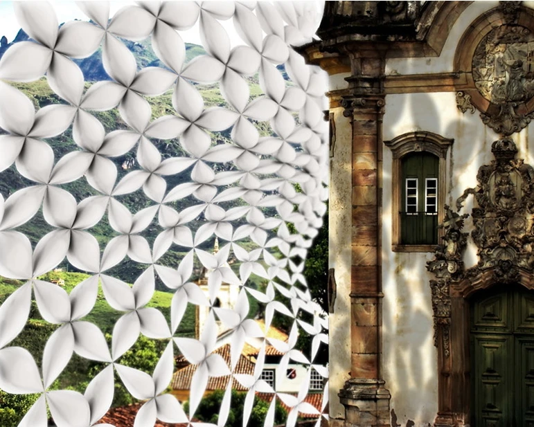 The Mobile Cultural Mobilizarte is a three-part inflatable portable pavilion