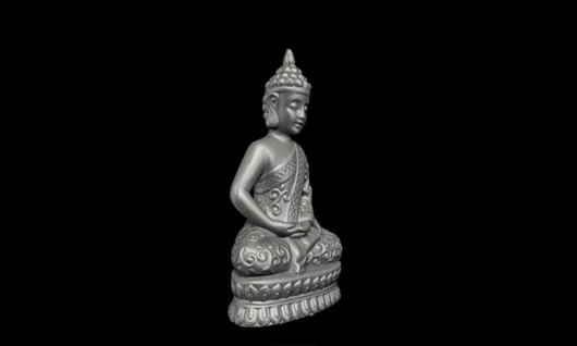 A Buddha statue generated with the Go!SCAN 3D scanner