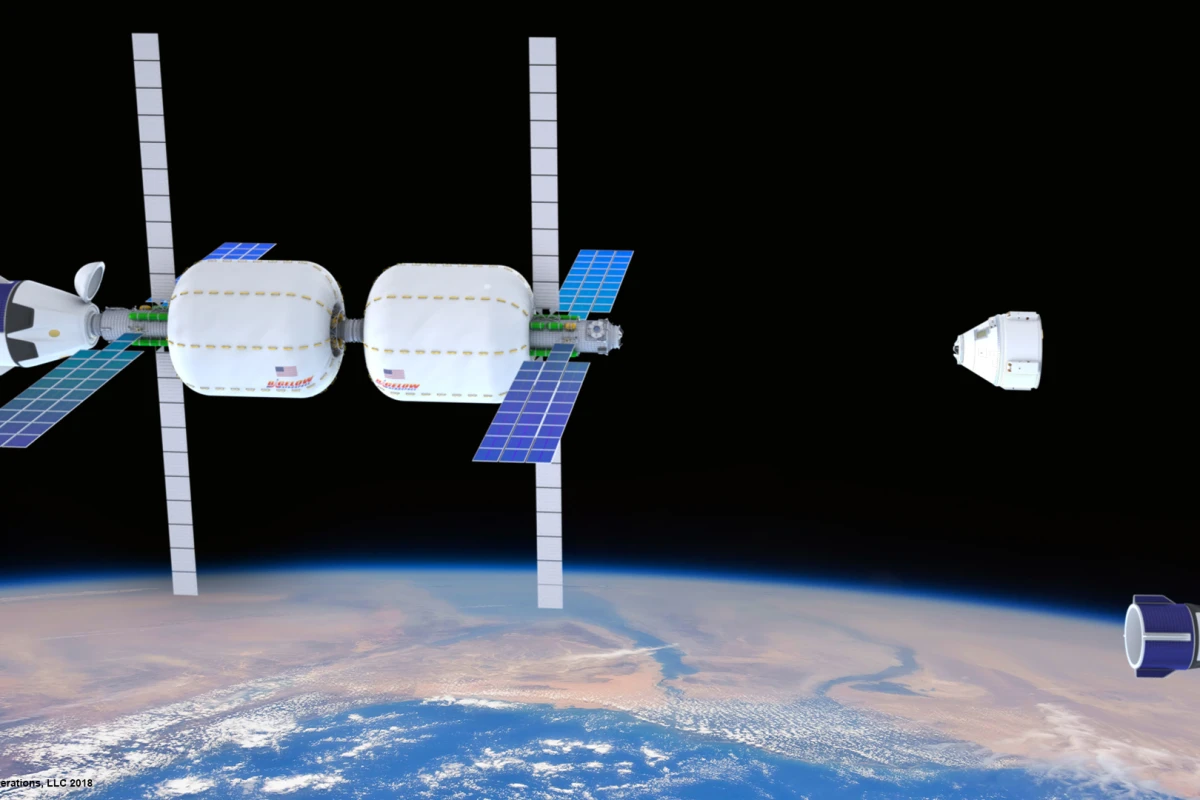 Artist's concept of the Bigelow Space Complex