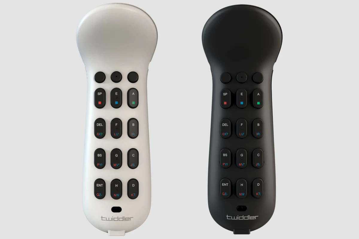 The one-handed Twiddler3 is a keyboard, mouse, and macro manager in a compact package